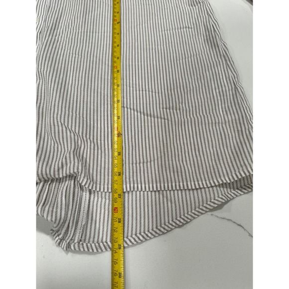 Chico's Women's Striped Button Down Long Sleeve Top Tunic‎ Career Casual - Picture 6 of 6